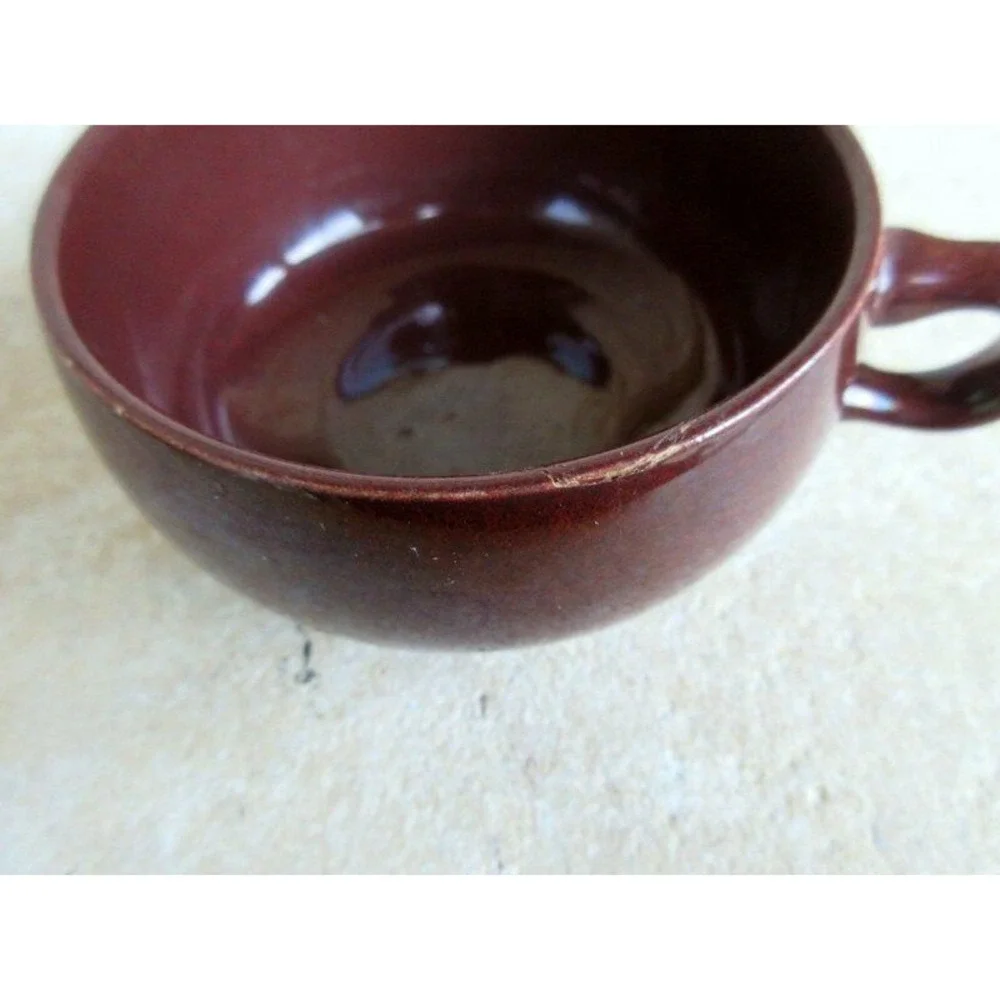 Russel‎ Wright Steubenville American Modern Bean Brown Flat Cup